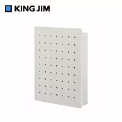 【KING JIM】HARU PEGGY 個人磁力洞洞板置物箱 M 白色