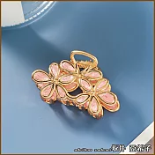 『坂井.亞希子』日系花朵造型百搭造型抓夾 -粉色