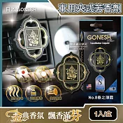 日本GONESH-汽車空調冷氣出風口專用夾式芳香劑1入/盒(室內持久芳香型)  NO.8春之薄霧