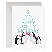 【 E.Frances 】JOLLY PUFFINS 聖誕卡 #HO871