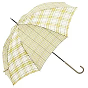 【日本because】Two Tone Check 復古格紋耐風直傘 ‧ 黃