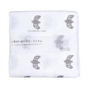 【AXCIS】純棉紗布萬用吸水擦拭巾 ‧ 飛鳥(灰)