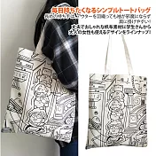 【Sayaka紗彌佳】日系追逐旅程漫畫風格萬用單肩帆布包  -單一款式