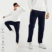 【KISSDIAMOND】百搭修身厚磅棉休閒褲(KDP-2009) 3XL 深藍/直筒