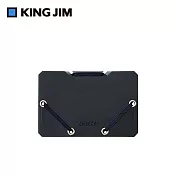 【KING JIM】CHEERS! 霓虹色卡片收納夾 黑色 (CH2512T-GR)
