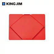 【KING JIM】CHEERS! 霓虹色文件收納夾  紅色 (CH2582T-RD)