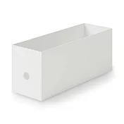 【MUJI 無印良品】聚丙烯檔案盒.標準型.1/2.白灰