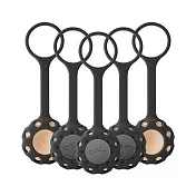 Bone 蹦克 逗扣香氛綁-掛繩精油擴香木5入組 衣櫃香氛 香氛掛繩 香氛 五入組-黑