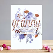 【LOUISE TILER】Granny Floral Text 萬用卡#BB012