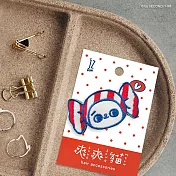 JzFun / 爽爽貓 刺繡造型髮夾(糖果)