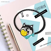 JzFun / 微笑柴犬 刺繡造型髮圈 (元氣)