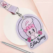 JzFun / 艾絲樂小兔 刺繡票卡鑰匙兩用夾