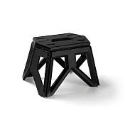 【Xavagear】露營摺疊椅 烤肉釣魚休閒椅 低腳款 黑色