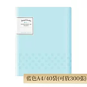 KOKUYO Pastel Cookie NOViTA-R收納資料夾 40枚-藍