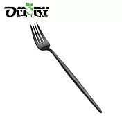 【OMORY】不鏽鋼鍍鈦輕奢(餐叉)- 消光黑