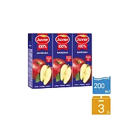 【Juver】茱兒蘋果汁200mlx3瓶(有限期限:2026/01/08)