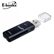 E-books T44 USB3.2雙槽高速讀卡機 黑