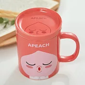 【韓國Keshop】Kakao Friends 附蓋式 陶瓷馬克杯300ml · Apeach