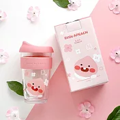 【韓國Keshop】Kakao Friends 附蓋式玻璃隨行杯400ml · Apeach