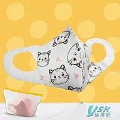 YSH益勝軒 幼幼1-4歲 3D 醫療 立體口罩-台灣製 符合國家標準 甜心咪醬(50入/盒)