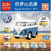 【正版授權】全套8款 VW福斯經典名車 扭蛋/轉蛋 模型 迴力車/玩具車/福斯麵包車 XMMOS 719517