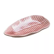 【日本Aito】瀨戶燒|Leaf典雅葉形 陶瓷餐盤16cm ‧ 珊瑚粉