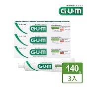 GUM 牙周護理牙膏140g(盒裝)-3入組