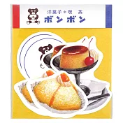 sun-star 日本製 喫茶店系列 造型信封信紙組 洋?子 甜點