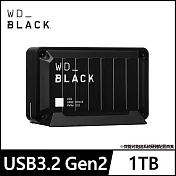 WD BLACK 黑標 D30 Game Drive 1TB 外接式SSD固態硬碟 公司貨