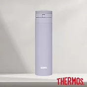【THERMOS膳魔師】不銹鋼彈蓋自動上鎖真空保溫瓶450ml (JNS-454-LPL)香芋紫