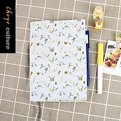 珠友 B6/32K花布可調式書衣/書皮/筆記手帳書套/本子保護套 01歡樂音樂兔