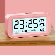 起床神器！智能夜光桌面時鐘 鬧鐘 粉色(中文版)