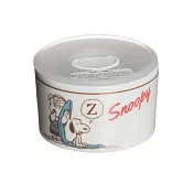 【日本YAMAKA】Snoopy史奴比 復古陶瓷附蓋微波碗230ml ‧ 奈勒斯