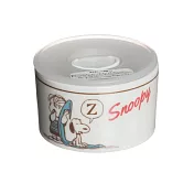 【日本Yamaka】Snoopy史奴比 復古陶瓷附蓋微波碗230ml ‧ 奈勒斯