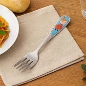 【日本Yamaka】Moomin嚕嚕米 不鏽鋼叉子14cm ‧ 阿金(藍)