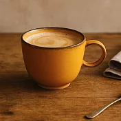 【日本Tojiki Tonya】Suzune美濃窯燒扇形 陶瓷馬克杯100cc ‧ 茶棕色