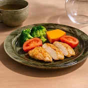 【日本Tojiki Tonya】美濃窯燒 穗之絣 陶瓷餐盤16cm ‧ 焦茶色