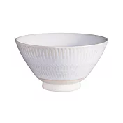 【日本Tojiki Tonya】Canna美濃窯燒復古 陶瓷飯碗12cm ‧ 白