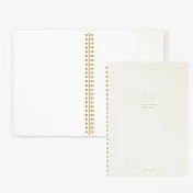 MIDORI 點點彩色線圈筆記本A5- 白