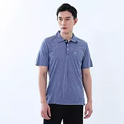 【遊遍天下】MIT台灣製男款抗UV防曬吸濕排汗機能POLO衫(GS1025) L 寶藍