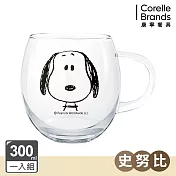 康寧PYREX SNOOPY 復刻黑白耐熱玻璃杯- 史努比