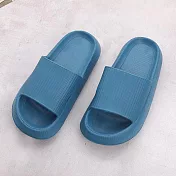 333家居鞋館 厚實舒適 知性休閒厚底拖鞋 藍40/41