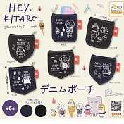 KOROKORO 扭蛋/轉蛋 Hey KITARO牛仔布收納包 _單入隨機款
