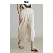 ltyp旅途原品 60支匹馬棉個性時髦大蘿蔔褲 M L-XL M 雪米白