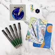 (限量送)PILOT 超級果汁筆5支盒裝 0.4復古經典色 綠