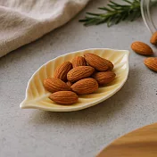 【日本cobono】Pianta職人窯燒 葉形餐盤14cm ‧ 黃