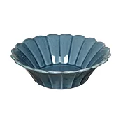 【co-bo-no】Solell花形陶瓷餐碗16cm ‧ 藍