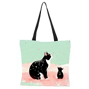 HAPPY TELL環保購物袋‧ 親子貓