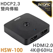 INTOPIC 廣鼎 HDMI一對二雙向切換器(HSW-100)