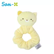 【日本正版授權】角落生物 吸水髮圈 造型髮圈/大腸髮圈/沐浴用髮圈 角落小夥伴 - 小貓款